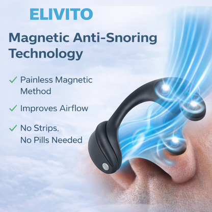 Elivito Breathing Nasal Strips Magnetic Nose Clip | Snoring Stopper for Men | Anti Snoring Devices | Sleep Aid Nose Strip for Men & Women
